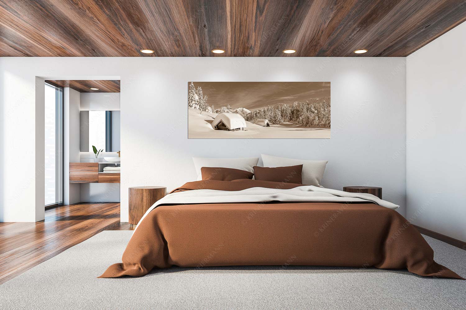 Unberührt – Größe ca. 200x80cm, Seitenverhältnis 2,5:1 — Winter im Karwendel Unberührte Winterlandschaft nach ergiebigen Neuschneefällen im Kranzberggebiet - Unberührt - Größe ca. 200x80cm, Seitenverhältnis 2,5:1 - Winter im Karwendel - weitere Infos unter https://www.kriner-weiermann.de