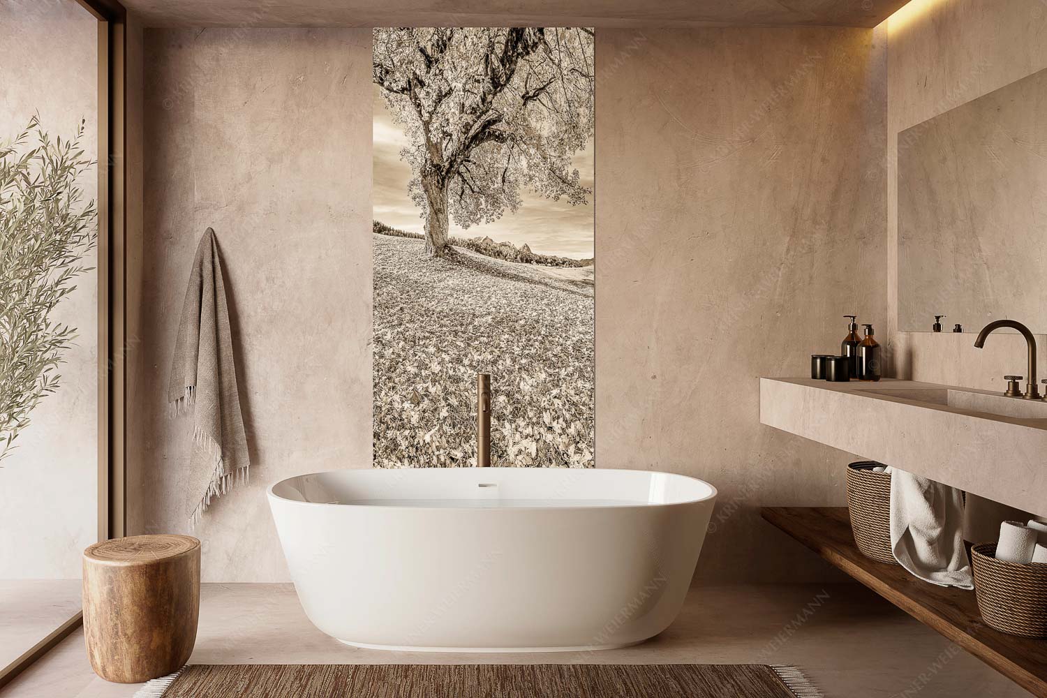 Untern Ahorn durch – Größe ca. 100x200cm, Seitenverhältnis 1: — Alpspitze Zugspitze und Waxenstein Bergahorn mit BNlick zum Zugspitzmassiv - Untern Ahorn durch - Größe ca. 100x200cm, Seitenverhältnis 1: - Alpspitze Zugspitze und Waxenstein - weitere Infos unter https://www.kriner-weiermann.de