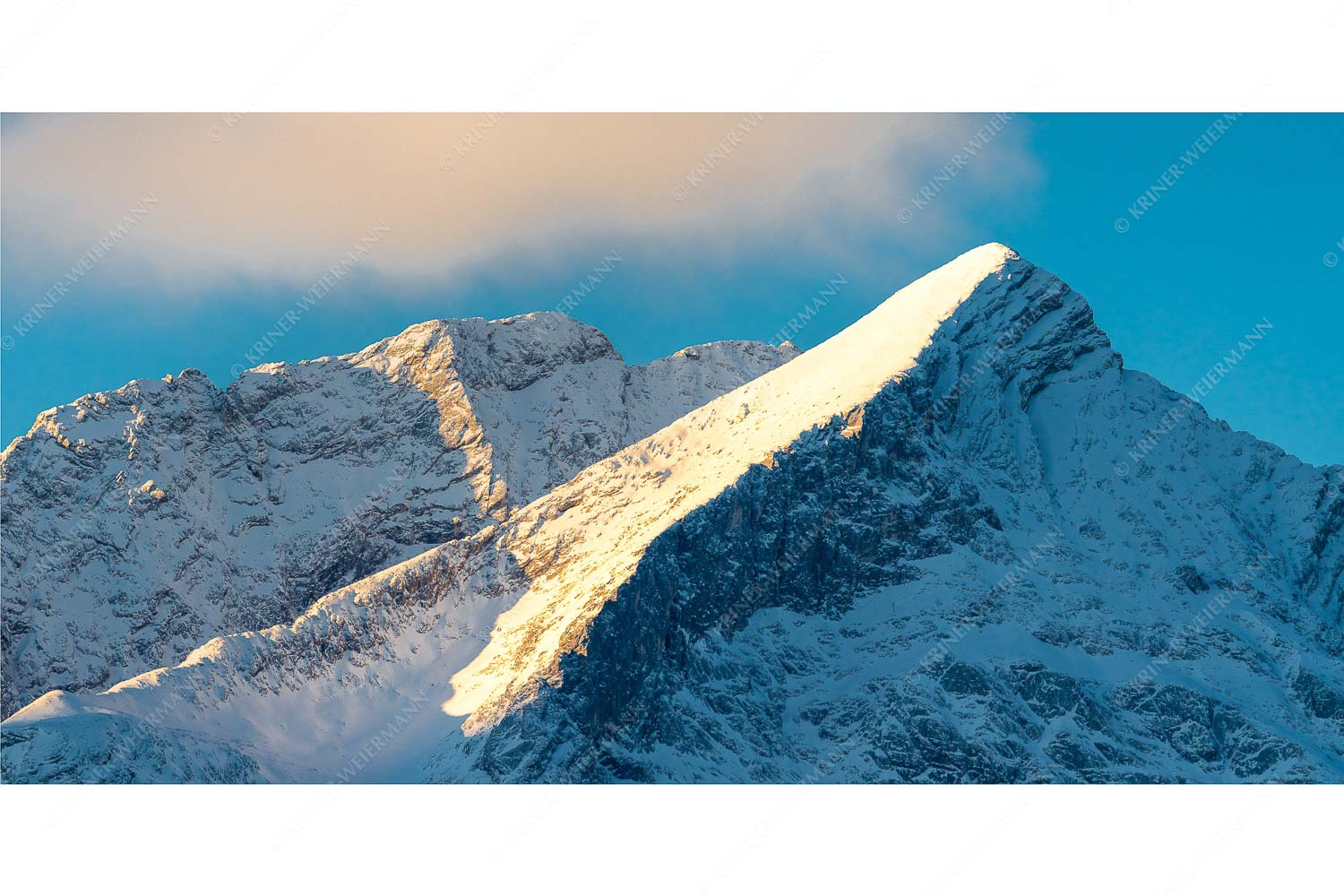Unverkennbar – Seitenverhältnis 2:1 — Alpspitze im Wetterstein Alpspitze mit Hochblassen dahinter