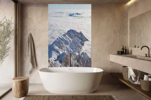 Nur noch Waxenstein und Estergebirge ragen aus dem Nebelmeer an diesem Wintertag - Waxenstein - Größe ca. 160x240cm, Seitenverhältnis 2:3 - Nebelmeer über Garmisch-Partenkirchen - weitere Infos unter https://www.kriner-weiermann.de