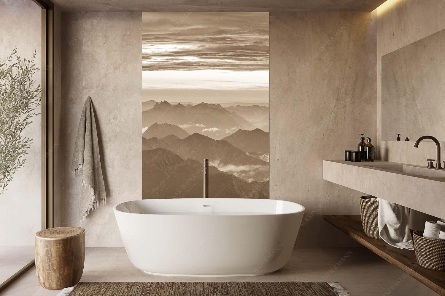 Wetterberuhigung – Größe ca. 160x240cm, Seitenverhältnis 2:3 — Zugspitze Abendstimmung Blick von der Zugspitze über Thannheimer Berge nach einem Gewitterregen - Wetterberuhigung - Größe ca. 160x240cm, Seitenverhältnis 2:3 - Zugspitze Abendstimmung - weitere Infos unter https://www.kriner-weiermann.de