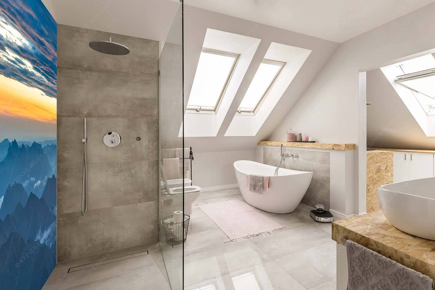 Wetterberuhigung – Größe ca. 150x225cm, Seitenverhältnis 2:3 — Zugspitze Abendstimmung Blick von der Zugspitze über Thannheimer Berge nach einem Gewitterregen - Wetterberuhigung - Größe ca. 150x225cm, Seitenverhältnis 2:3 - Zugspitze Abendstimmung - weitere Infos unter https://www.kriner-weiermann.de