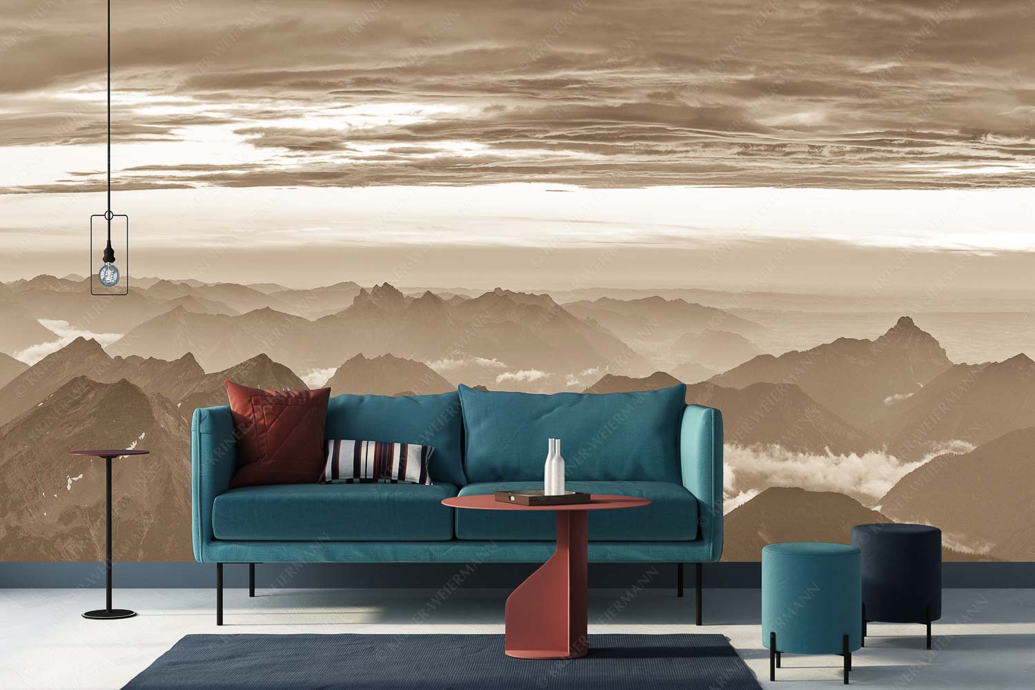 Wetterberuhigung – Größe ca. 400x200cm, Seitenverhältnis 2:1 — Zugspitze Abendstimmung Blick von der Zugspitze über Thannheimer Berge nach einem Gewitterregen - Wetterberuhigung - Größe ca. 400x200cm, Seitenverhältnis 2:1 - Zugspitze Abendstimmung - weitere Infos unter https://www.kriner-weiermann.de