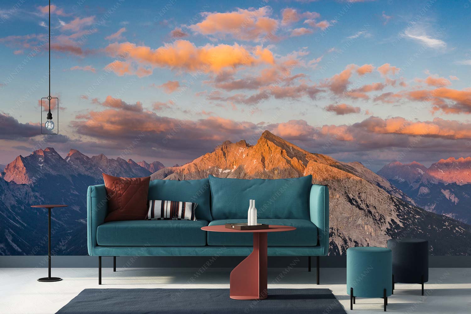 Zwischen den Tälern – Größe ca. 400x200cm, Seitenverhältnis 2:1 — Pleisenspitze im Karwendel Blick über das Karwendeltal zur Pleisenspitze im Karwendelgebirge - Zwischen den Tälern - Größe ca. 400x200cm, Seitenverhältnis 2:1 - Pleisenspitze im Karwendel - weitere Infos unter https://www.kriner-weiermann.de