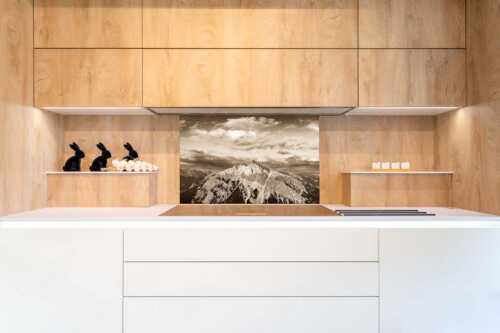 Blick über das Karwendeltal zur Pleisenspitze im Karwendelgebirge - Zwischen den Tälern - Größe ca. 90x60cm, Seitenverhältnis 3: - Pleisenspitze im Karwendel - weitere Infos unter https://www.kriner-weiermann.de