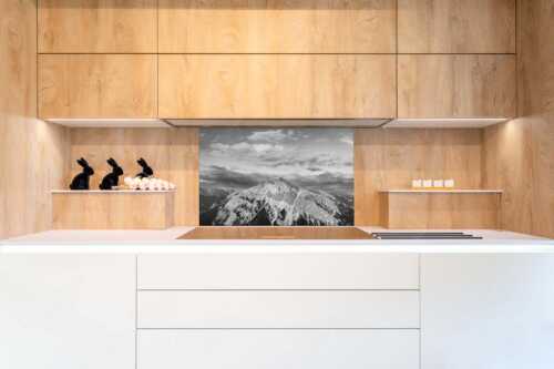 Blick über das Karwendeltal zur Pleisenspitze im Karwendelgebirge - Zwischen den Tälern - Größe ca. 90x60cm, Seitenverhältnis 3: - Pleisenspitze im Karwendel - weitere Infos unter https://www.kriner-weiermann.de