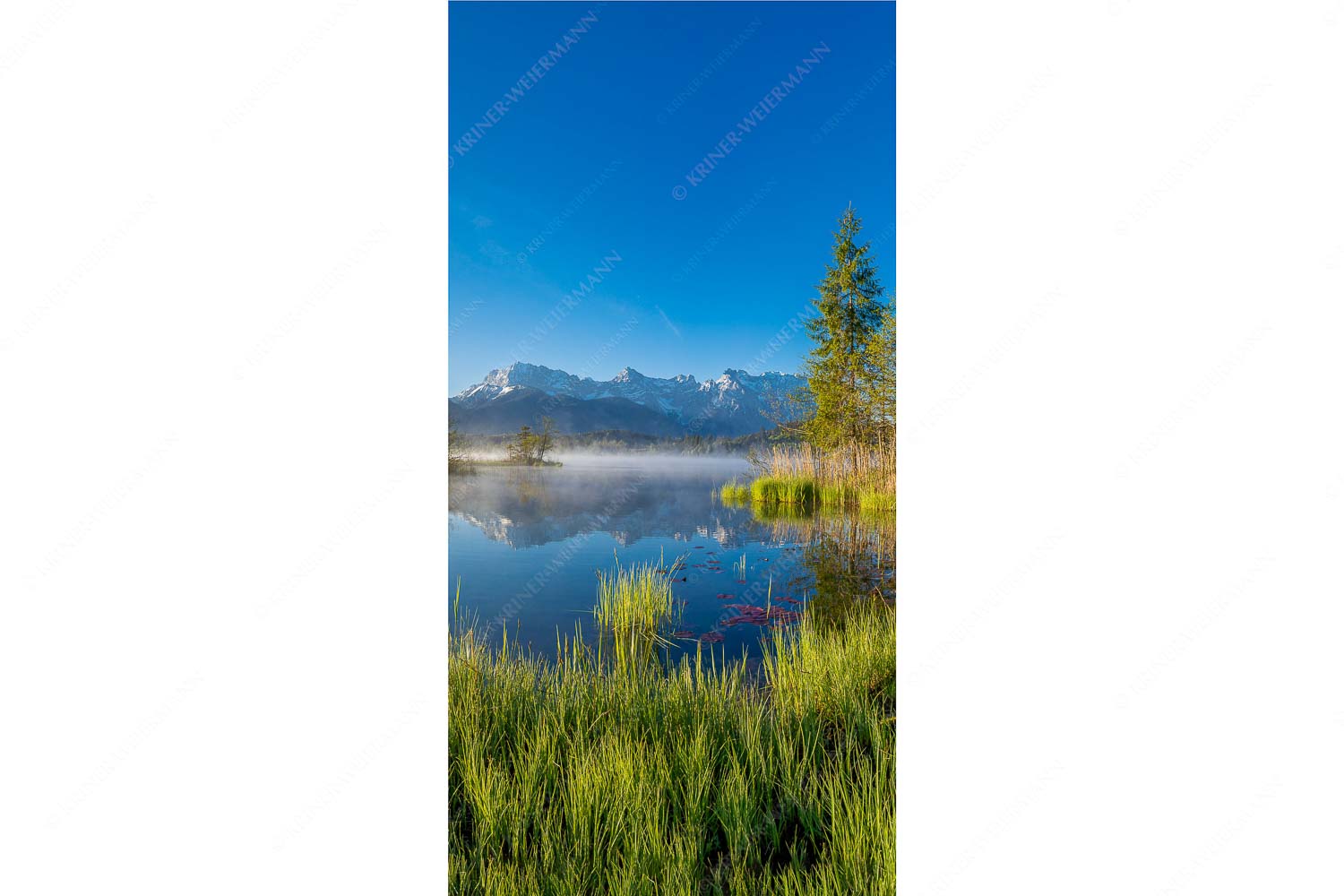 Sonnenaufgang am Barmsee mit Blick zum Karwendelgebirge