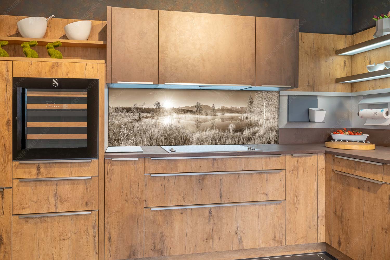 Am Barmsee – Größe ca. 180x60cm, Seitenverhältnis 3:1 — Karwendelblick Sonnenaufgang am Barmsee mit Blick zum Karwendelgebirge - Am Barmsee - Größe ca. 180x60cm, Seitenverhältnis 3:1 - Karwendelblick - weitere Infos unter https://www.kriner-weiermann.de