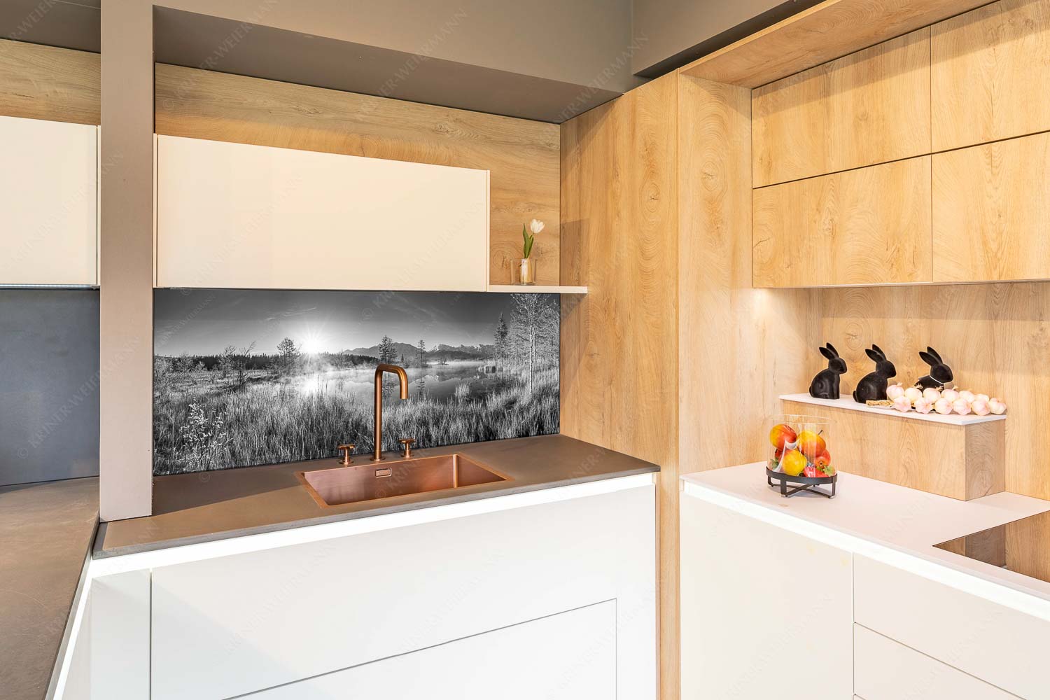 Am Barmsee – Größe ca. 150x60cm, Seitenverhältnis 2,5:1 — Karwendelblick Sonnenaufgang am Barmsee mit Blick zum Karwendelgebirge - Am Barmsee - Größe ca. 150x60cm, Seitenverhältnis 2,5:1 - Karwendelblick - weitere Infos unter https://www.kriner-weiermann.de