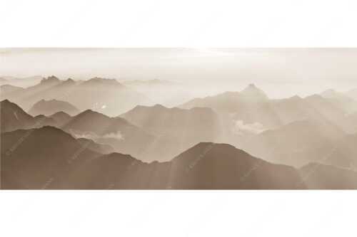 Mittsommerlicher Sonnenuntergang von der Zugspitze - Atemlos - Seitenverhältnis 2,5:1 - Zugspitze Sonnenuntergang - weitere Infos unter https://www.kriner-weiermann.de