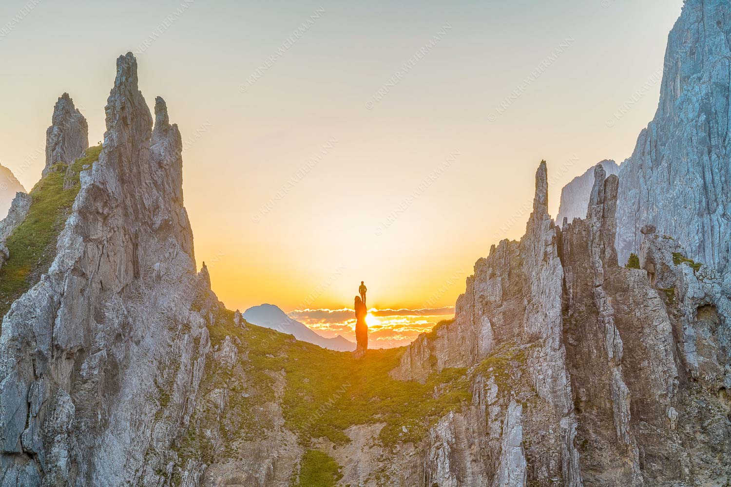Sonnenaufgang im Halleranger im Karwendelgebirge