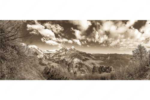 Blick über die Aussichtskanzel am Schachen zum Alpspitzmassiv mit Zugspitzplatt - Bella Vista - Seitenverhältnis 2,5:1 - Aussicht vom Schachen - weitere Infos unter https://www.kriner-weiermann.de