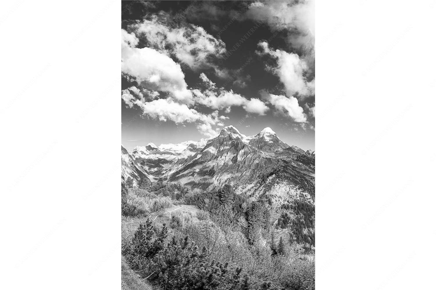 Bella Vista – Seitenverhältnis 2:3 — Aussicht vom Schachen Blick über die Aussichtskanzel am Schachen zum Alpspitzmassiv mit Zugspitzplatt