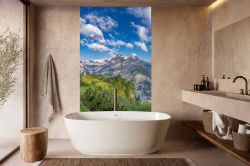 Blick über die Aussichtskanzel am Schachen zum Alpspitzmassiv mit Zugspitzplatt - Bella Vista - Größe ca. 160x240cm, Seitenverhältnis 2:3 - Aussicht vom Schachen - weitere Infos unter https://www.kriner-weiermann.de