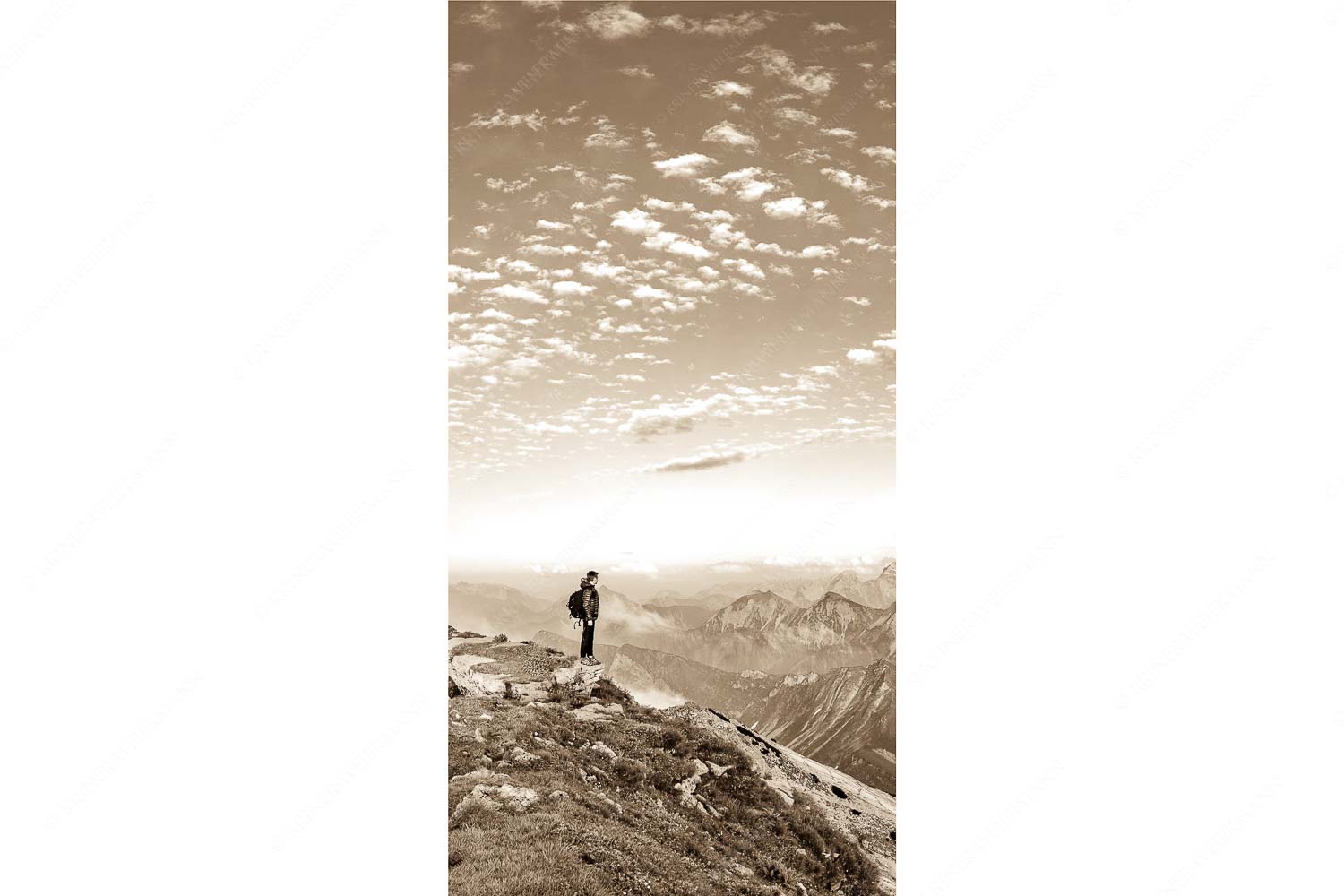 Bellvedere – Seitenverhältnis 1:2 — Schafreiter Wolkenstimmung im Karwendel Blick vom Schafreuter auf den Karwendelhauptkamm