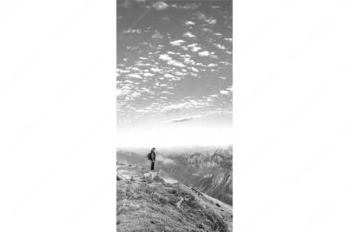 Blick vom Schafreuter auf den Karwendelhauptkamm - Bellvedere - Seitenverhältnis 1:2 - Schafreiter Wolkenstimmung im Karwendel - weitere Infos unter https://www.kriner-weiermann.de