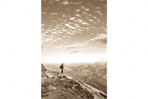 Blick vom Schafreuter auf den Karwendelhauptkamm - Bellvedere - Seitenverhältnis 2:3 - Schafreiter Wolkenstimmung im Karwendel - weitere Infos unter https://www.kriner-weiermann.de