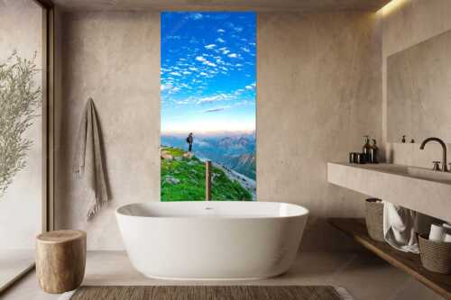 Blick vom Schafreuter auf den Karwendelhauptkamm - Bellvedere - Größe ca. 100x200cm, Seitenverhältnis 1:2 - Schafreiter Wolkenstimmung im Karwendel - weitere Infos unter https://www.kriner-weiermann.de