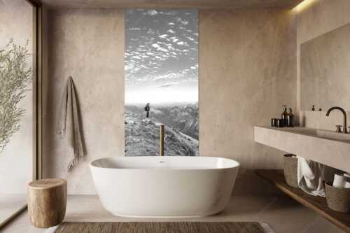 Blick vom Schafreuter auf den Karwendelhauptkamm - Bellvedere - Größe ca. 100x200cm, Seitenverhältnis 1:2 - Schafreiter Wolkenstimmung im Karwendel - weitere Infos unter https://www.kriner-weiermann.de