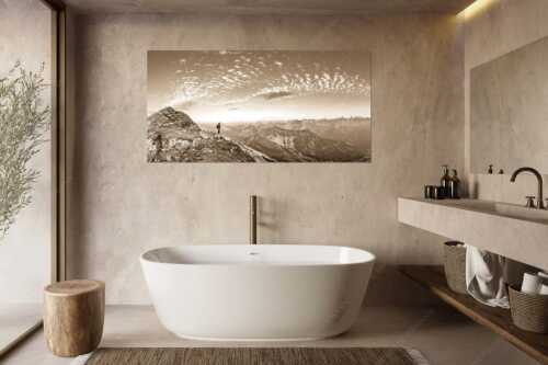 Blick vom Schafreuter auf den Karwendelhauptkamm - Bellvedere - Größe ca. 180x90cm, Seitenverhältnis 2:1 - Schafreiter Wolkenstimmung im Karwendel - weitere Infos unter https://www.kriner-weiermann.de