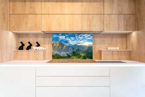 Die Sonne scheint noch kurz entlang des Hallerangers in die Nordwand der Speckkarspitze - Der Abschiedskuss - Größe ca. 90x60cm, Seitenverhältnis 3:2 - Speckkarspitze im Karwendel - weitere Infos unter https://www.kriner-weiermann.de