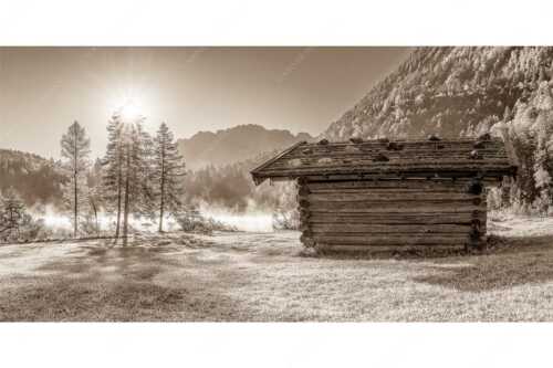 Auf der Nordseite des Wettersteingebirges liegt der Ferchensee in traumhafter Landschaft - Ein Morgen am Ferchensee - Seitenverhältnis 2:1 - Ferchensee bei Mittenwald - weitere Infos unter https://www.kriner-weiermann.de