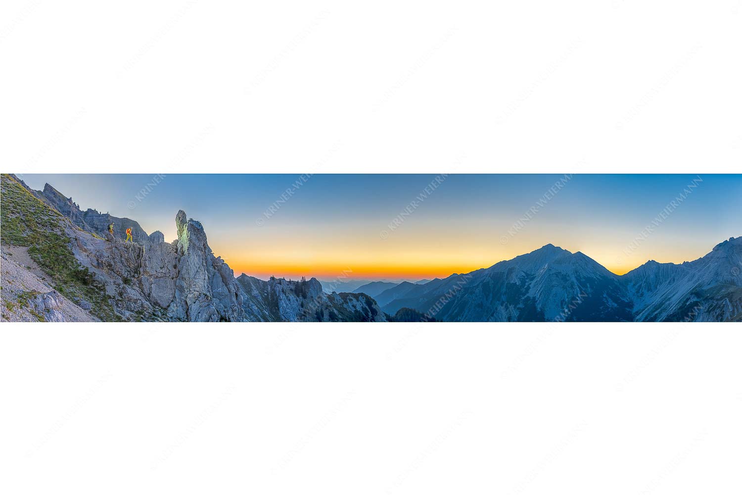 Ein wunderbarer Morgen – Seitenverhältnis 5:1 — Wandern im Soierngebirge Unterwegs im Soierngebiet bei Sonnenaufgang