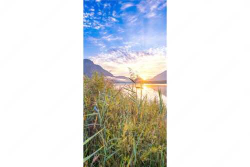 Blick über den Silvensteinsee zum Sonnenaufgang - Einsamer Sommermorgen - Seitenverhältnis 1:2 - Silvensteinsee - weitere Infos unter https://www.kriner-weiermann.de