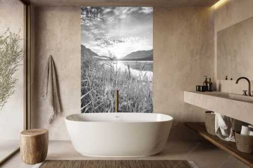 Blick über den Silvensteinsee zum Sonnenaufgang - Einsamer Sommermorgen - Größe ca. 160x240cm, Seitenverhältnis 2:3 - Silvensteinsee - weitere Infos unter https://www.kriner-weiermann.de