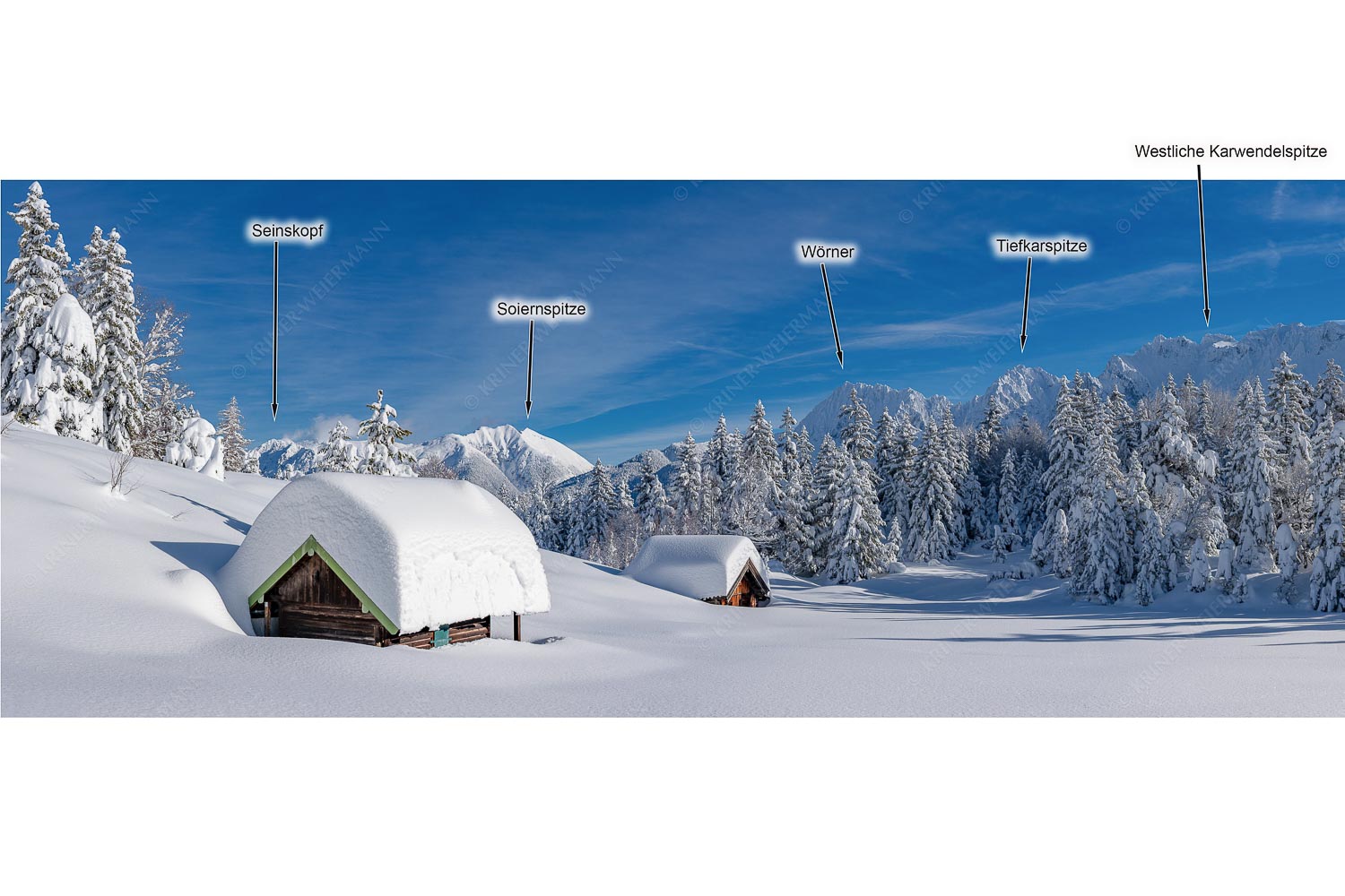 Unberührt — Unberührte Winterlandschaft nach ergiebigen Neuschneefällen im Kranzberggebiet - Unberührt -