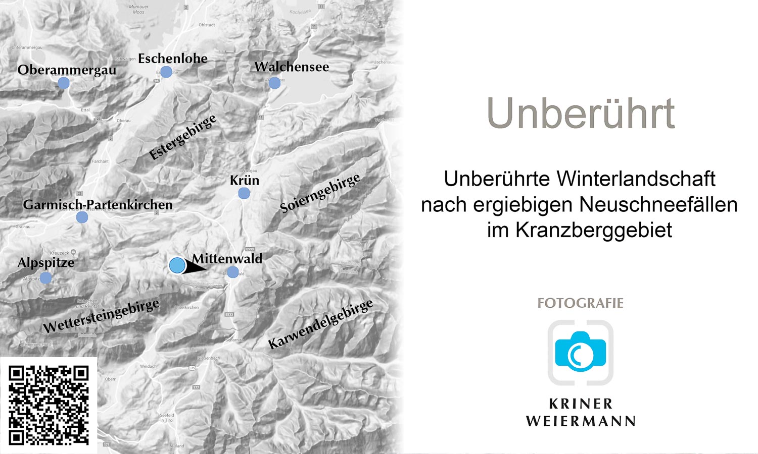 Unberührt — Unberührte Winterlandschaft nach ergiebigen Neuschneefällen im Kranzberggebiet - Unberührt -