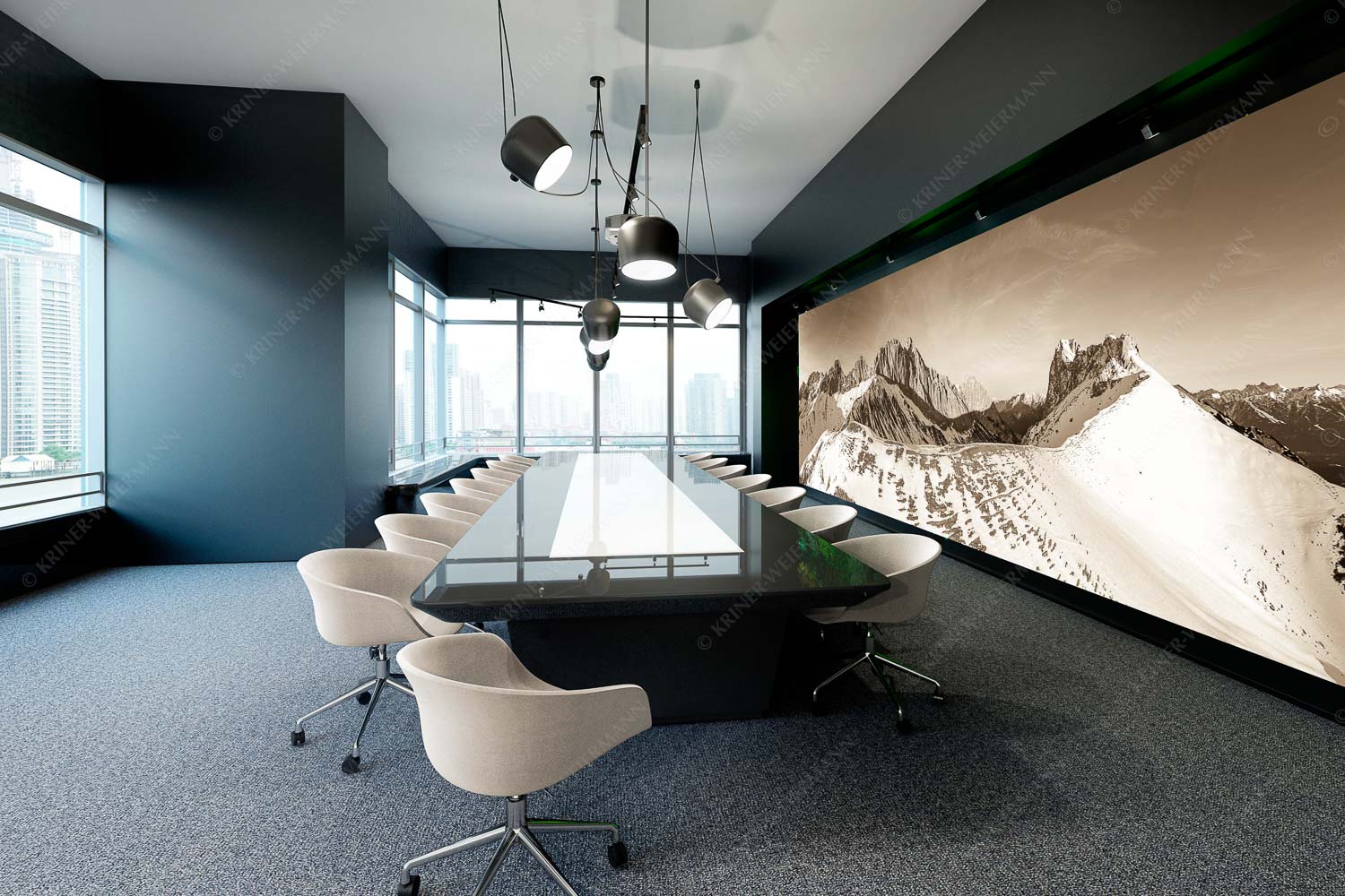 Freudige Aktion – Größe ca. 600x200cm, Seitenverhältnis 3:1 — Winterwanderung Wetterstein Blick über das Puittal zur Schüsselkar- und Leutascher Dreitorspitze im Wettersteingebirge - Freudige Aktion - Größe ca. 600x200cm, Seitenverhältnis 3:1 - Winterwanderung Wetterstein - weitere Infos unter https://www.kriner-weiermann.de