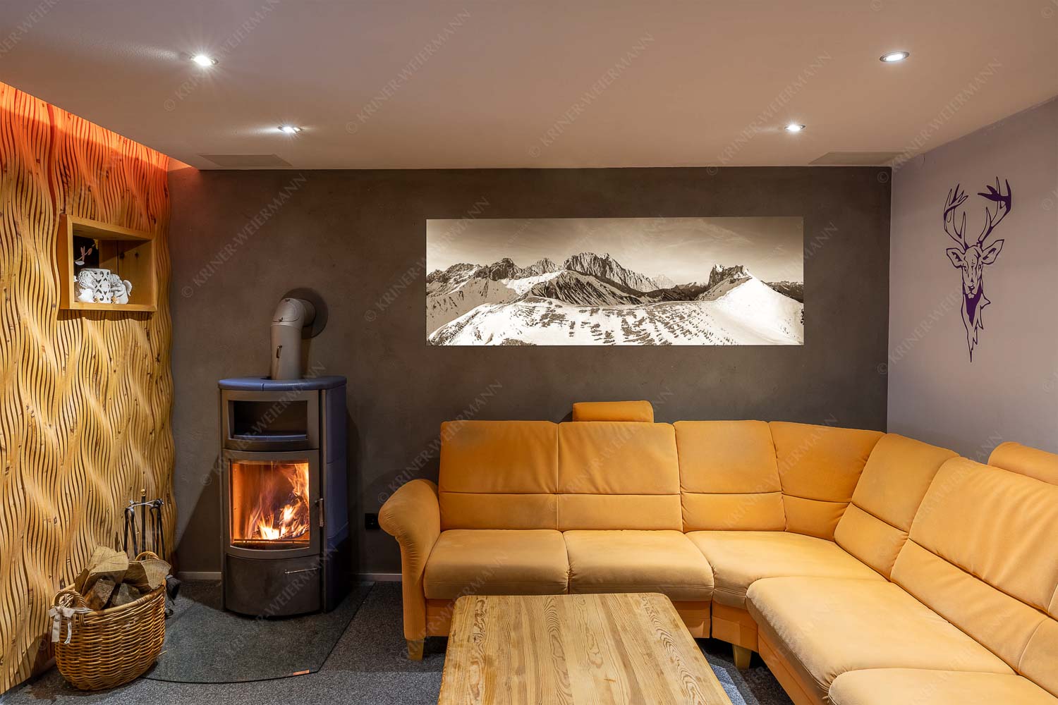 Freudige Aktion – Größe ca. 180x60cm, Seitenverhältnis 3:1 — Winterwanderung Wetterstein Blick über das Puittal zur Schüsselkar- und Leutascher Dreitorspitze im Wettersteingebirge - Freudige Aktion - Größe ca. 180x60cm, Seitenverhältnis 3:1 - Winterwanderung Wetterstein - weitere Infos unter https://www.kriner-weiermann.de