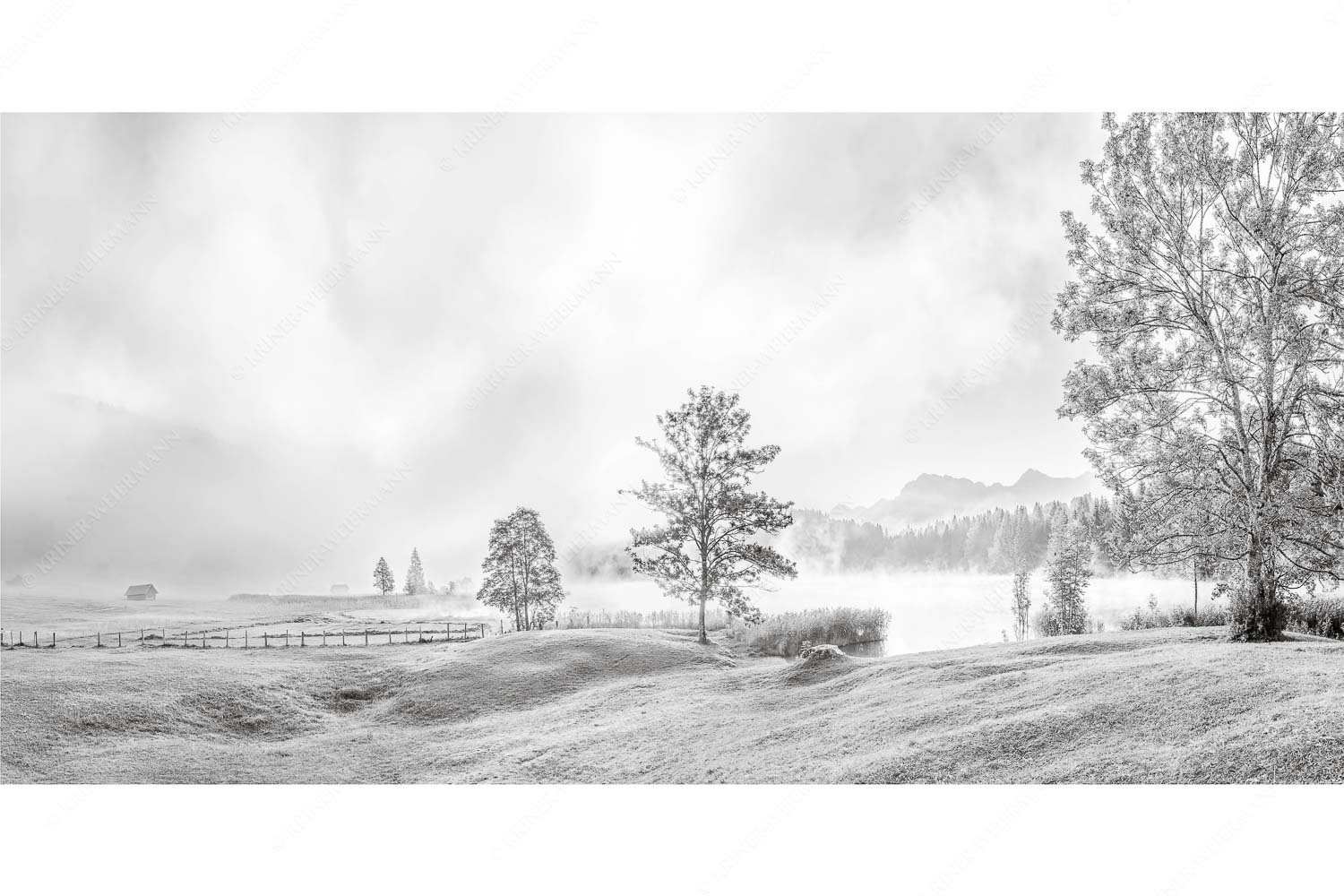 Morgenstimmung am Geroldsee mit Blick zum Karwendelgebirge