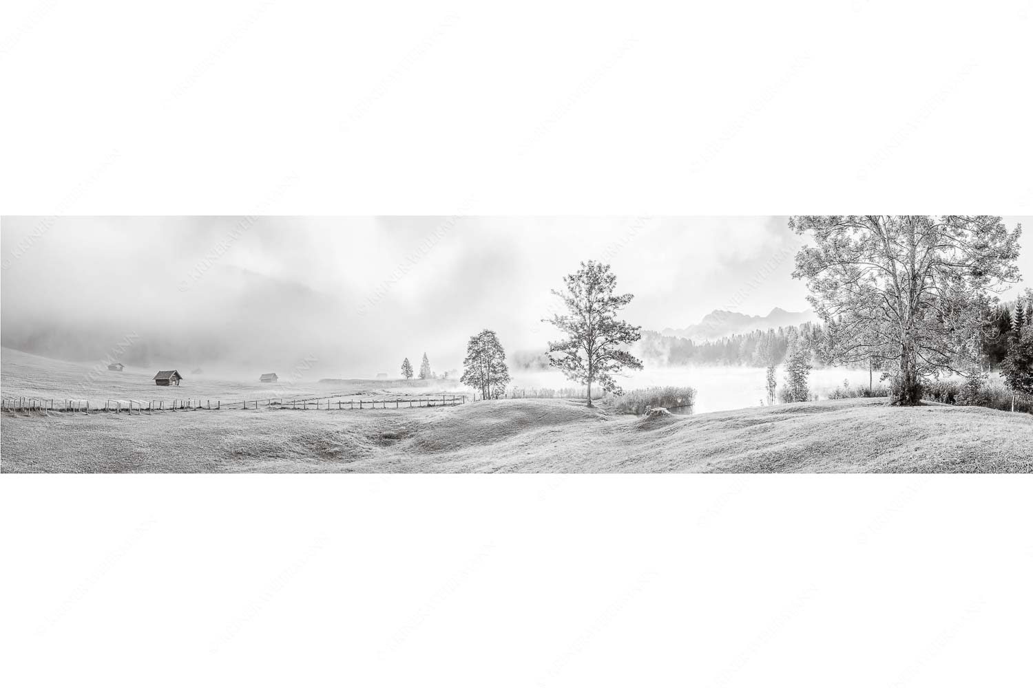 Morgenstimmung am Geroldsee mit Blick zum Karwendelgebirge
