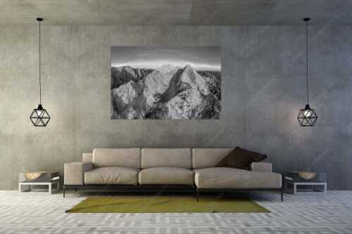 Blick ins Grieskar, Hohen Blassen und Alpspitze im Wettertsteingebirge - Gaifgrat - Größe ca. 180x120cm, Seitenverhältnis 3:2 - Hohen Blassen und Alpspitze - weitere Infos unter https://www.kriner-weiermann.de