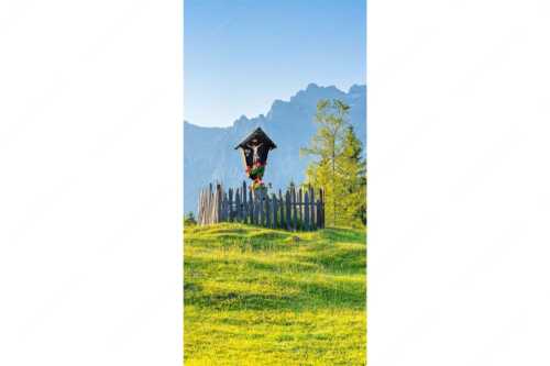 Wegkreuz mit Wörner, Tiefkarspitze und Westlicher Karwendelspitze - Göttlich - Seitenverhältnis 1:2 - Feldkreuz in den Buckelwiesen mit Karwendel - weitere Infos unter https://www.kriner-weiermann.de