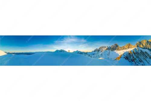 Winterliche Wanderung auf der Wettersteinsüdseite - Grandiose Kulisse - Seitenverhältnis 5:1 - Winterwanderung zum Scharnitzjoch im Wetterstein - weitere Infos unter https://www.kriner-weiermann.de