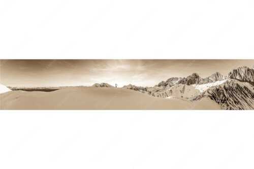 Winterliche Wanderung auf der Wettersteinsüdseite - Grandiose Kulisse - Seitenverhältnis 5:1 - Winterwanderung zum Scharnitzjoch im Wetterstein - weitere Infos unter https://www.kriner-weiermann.de