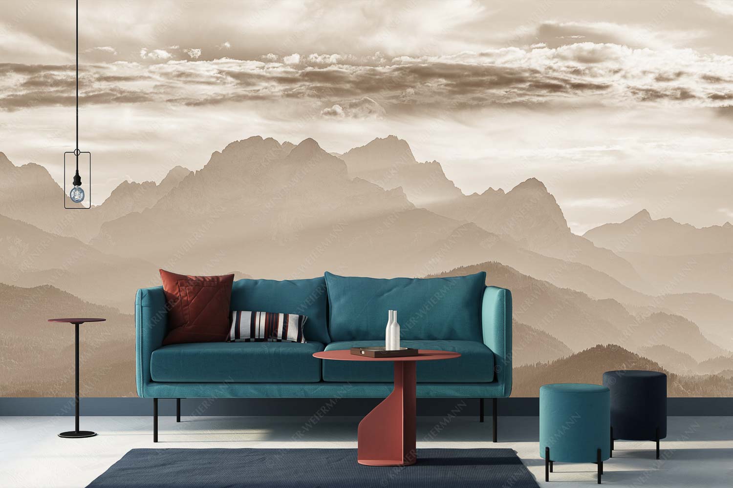 Heimatsilhouetten – Größe ca. 400x200cm, Seitenverhältnis 2:1 — Abendlicht am Zugspitzmassiv Traumhafte Abendstimmung in den unzähligen Gipfeln des Wetterstein- und Zugspitzmassivs - Heimatsilhouetten - Größe ca. 400x200cm, Seitenverhältnis 2:1 - Abendlicht am Zugspitzmassiv - weitere Infos unter https://www.kriner-weiermann.de
