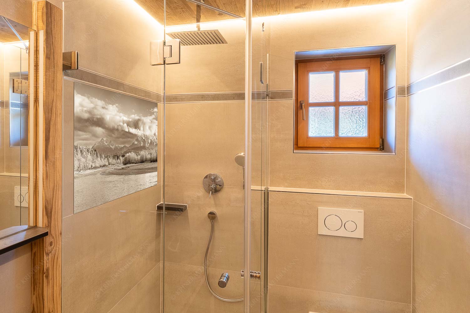 Blick über die Isar bei Wallgau zum Wettersteingebirge und den Arnspitzen - Heimliches Wahrzeichen III - Größe ca. 120x80cm, Seitenverhältnis 3:2 - Isar mit Arnspitzen - weitere Infos unter https://www.kriner-weiermann.de