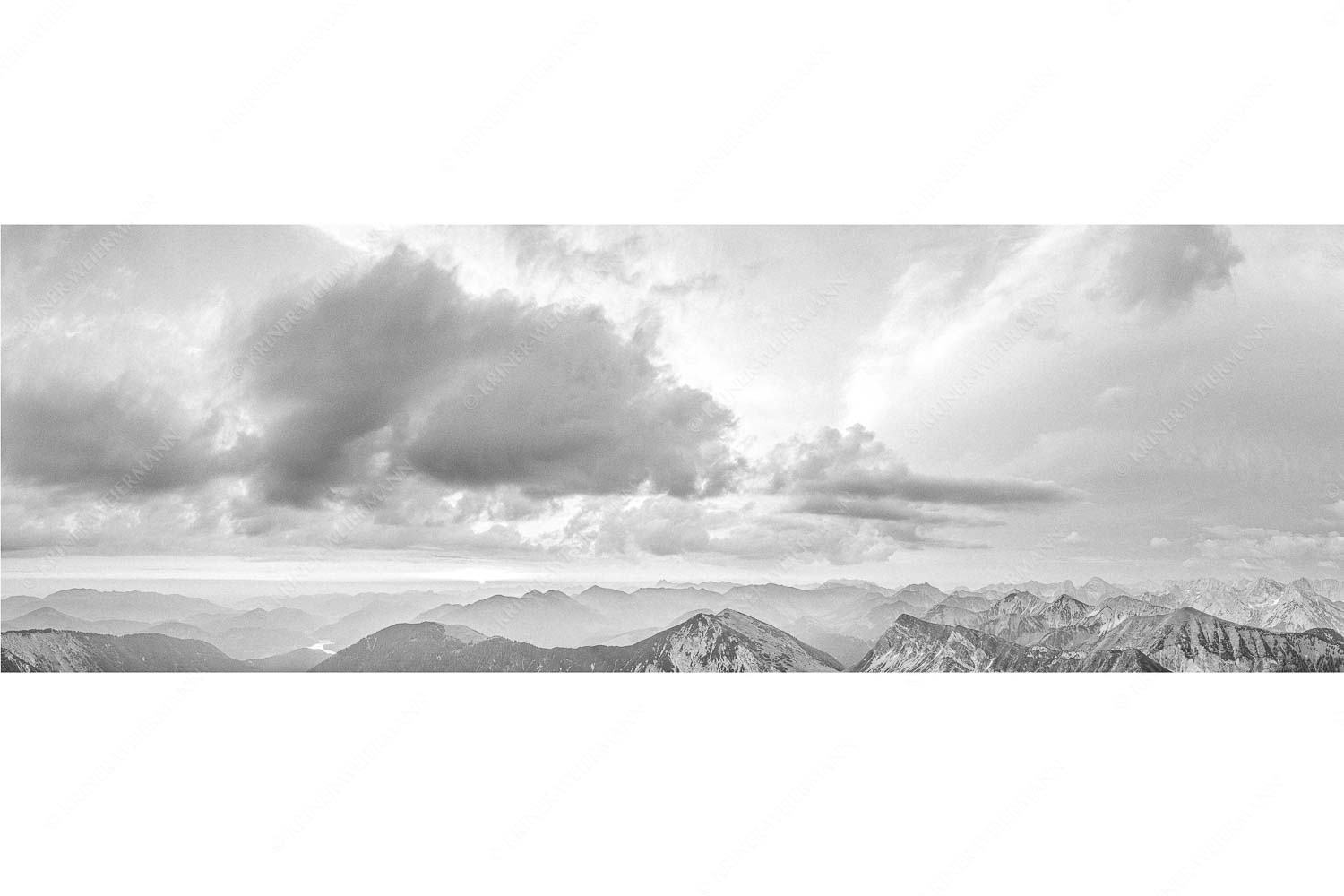 Himmlischer Morgen – Seitenverhältnis 3:1 — Schafreiter Blick vom Schafreiter in den Sonnenaufgang im Karwendel