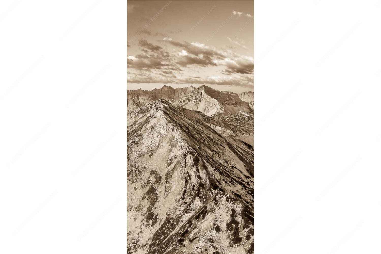 Hinterm Krapfenkar – Seitenverhältnis 1:2 — Soiernspitze und Karwendel Blick über Krapfenkarspitze zur Soiernspitze im Soierngebirge