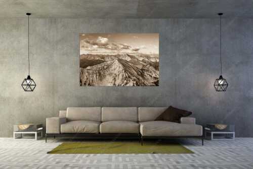 Blick über Krapfenkarspitze zur Soiernspitze im Soierngebirge - Hinterm Krapfenkar - Größe ca. 180x120cm, Seitenverhältnis 3: - Soiernspitze und Karwendel - weitere Infos unter https://www.kriner-weiermann.de
