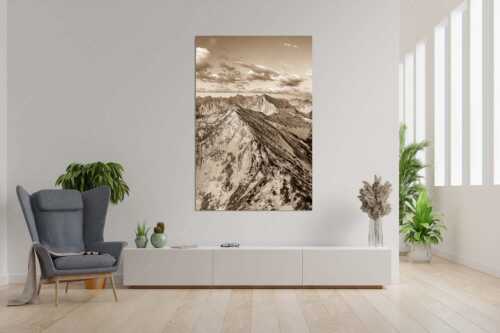 Blick über Krapfenkarspitze zur Soiernspitze im Soierngebirge - Hinterm Krapfenkar - Größe ca. 120x180cm, Seitenverhältnis 2: - Soiernspitze und Karwendel - weitere Infos unter https://www.kriner-weiermann.de