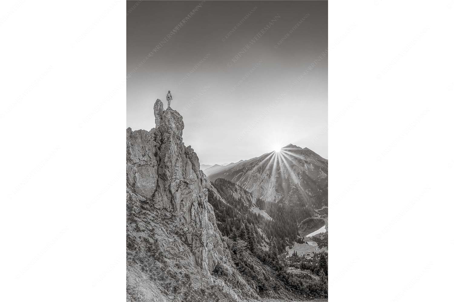Ich sehe was du nicht siehst – Seitenverhältnis 2:3 — Klettern im Karwendel Spitzenerlebnis beim Sonnenaufgang im Soierngebirge