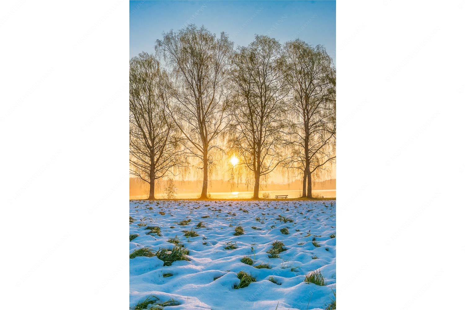 In der Früh – Seitenverhältnis 2:3 — Uffing am Staffelsee Blick über den Staffelsee in Uffing in den Sonnenaufgang