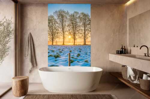 Blick über den Staffelsee in Uffing in den Sonnenaufgang - In der Früh - Größe ca. 160x240cm, Seitenverhältnis 2:3 - Uffing am Staffelsee - weitere Infos unter https://www.kriner-weiermann.de