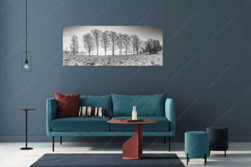 Blick über den Staffelsee in Uffing in den Sonnenaufgang - In der Früh - Größe ca. 175x70cm, Seitenverhältnis 2,5:1 - Uffing am Staffelsee - weitere Infos unter https://www.kriner-weiermann.de
