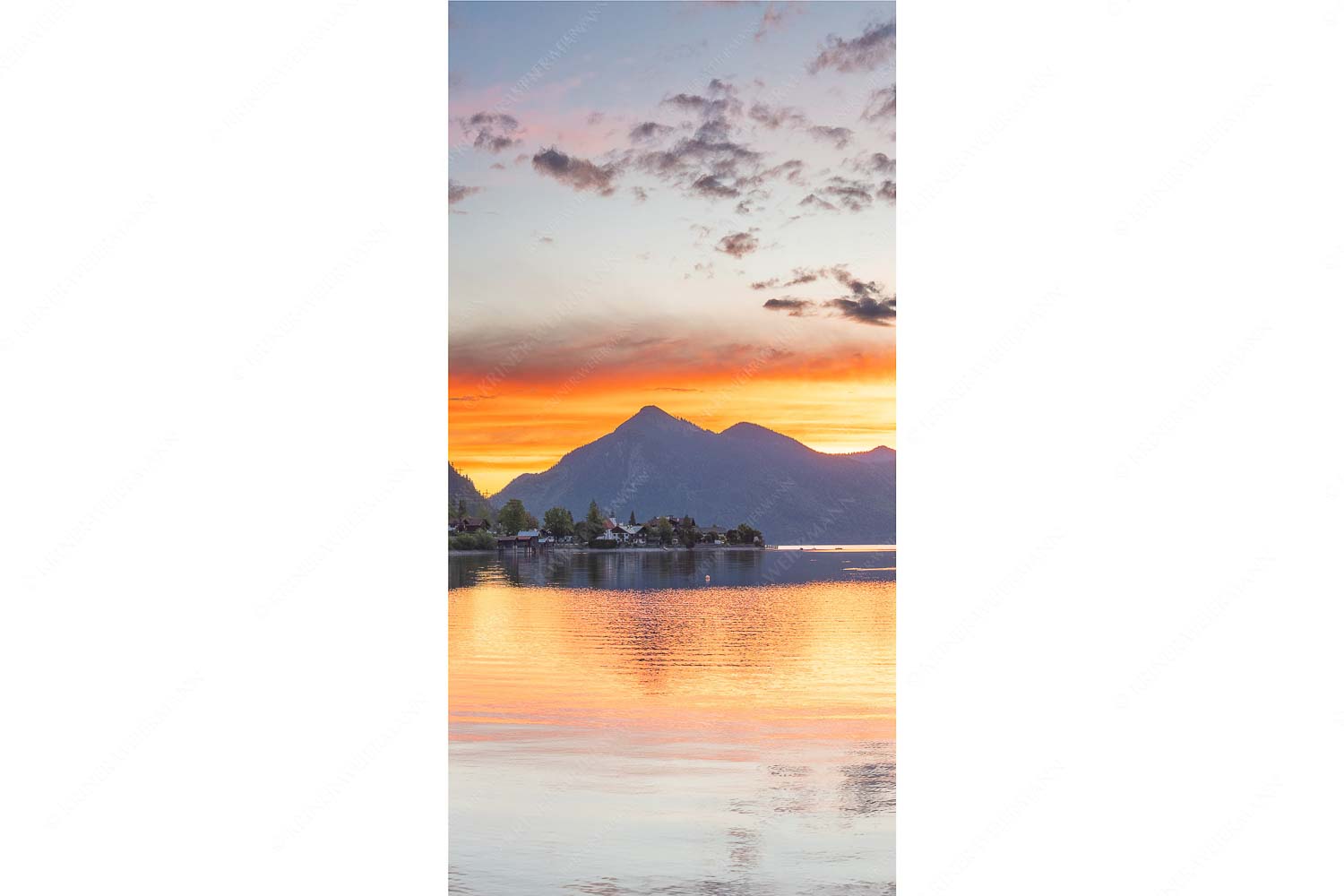 Jochberg Erwachen – Seitenverhältnis 1:2 — Walchensee Blick über den Walchensee zum Sonnenaufgang am Jochberg